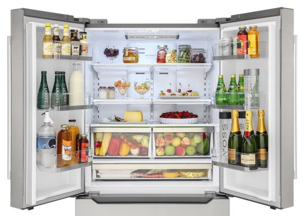 Alarme de Porta Aberta: em caso de esquecimento ou má fechamento das portas e gavetas um alarme avisa o usuário para melhor conservação dos alimentos.