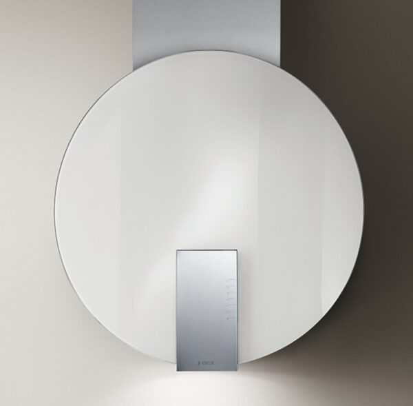 1_5_100.jpg Coifa de parede Elica Space White EDS de 78 cm em vidro e inox escovado.