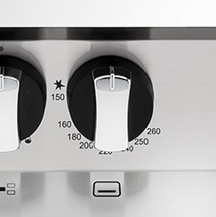 Forno controlado por termostato: precisão na temperatura de cozimento dos pratos, garantindo sempre melhores resultados.
