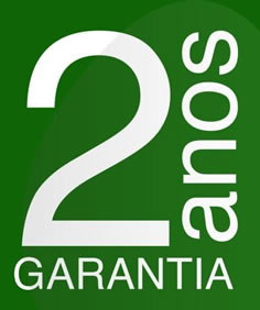 2 Anos de Garantia: contra defeitos de fabricação.