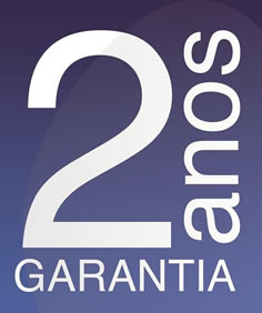 Garantia de 2 Anos: contra defeitos de fabricação.