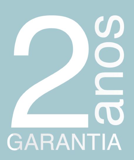 2 Anos de Garantia: contra defeitos de fabricação.