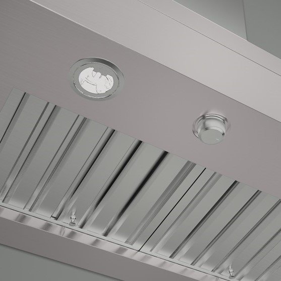 Filtros Defletores Profissionais: em aço inox, capta e armazena uma maior quantidade de gorduras nos defletores que proporciona alta performance sem obstrução do filtro, menor manutenção e maior segurança ao flambar alimentos. Os filtros podem ser lavados em lava-louças.