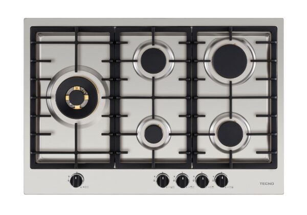 Queimadores Maiores nas Laterais: sua posição faz com que ao utilizá-los com 2 panelas de grandes dimensões não se ocupe todos os espaços do cooktop.