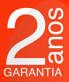 Garantia de 2 Anos: contra defeitos de fabricação.