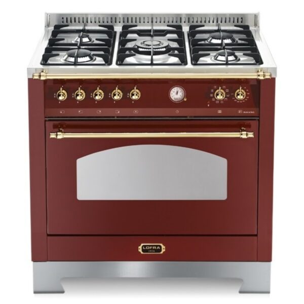 Design Vintage by LOFRA: na cor vinho com detalhes em latão polido, uma combinação única de robustez, elegância e tecnologia para os chefs mais exigentes.