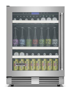 Cervejeira Tecno Professional TR14CVDC de 60 cm em inox escovado.