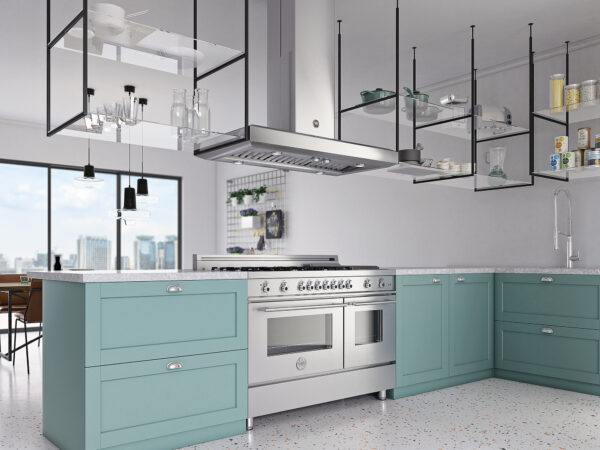 Compõe Conjuntos: com os fogões, rangetops e cooktops Bertazzoni das linhas Professional e Master Series.