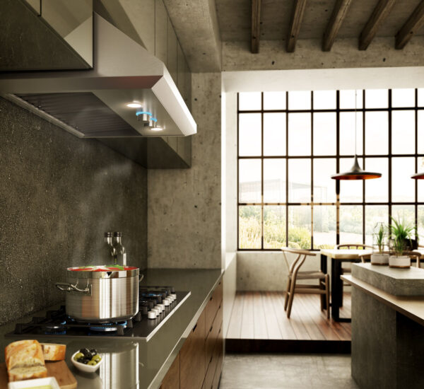 Design com Bordas Angulares: se integra com elegância aos mais diversos estilos de cozinha compondo ambientes sofisticados com elevada funcionalidade.