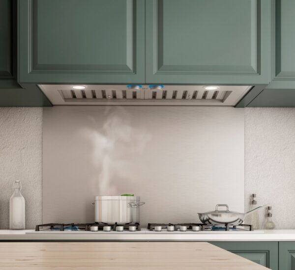 Iluminação com LEDs de 6,5W: permitem visualizar o ponto de preparo desejado em cada alimento por entre a fumaça e o vapor. Iluminação de 3.000 Kelvin com 540 Lumens.