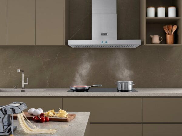 Baixo Nível de Ruído: de 36 dB a 56 dB, fundamental para cozinhar ouvindo música ou conversando com os amigos inclusive em cozinhas integradas a outros ambientes.