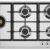Queimadores Maiores nas Laterais: ao utilizá-los com 2 panelas de grandes dimensões não se ocupa todos os espaços do cooktop.