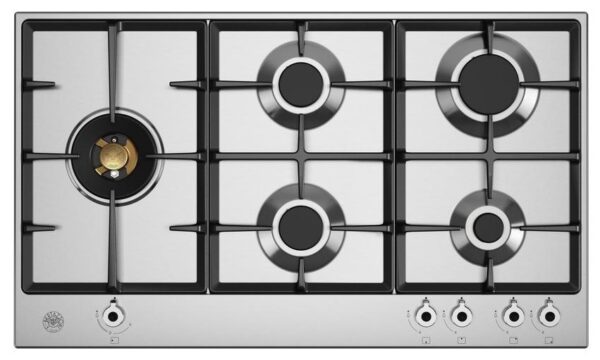 Queimadores Maiores nas Laterais: ao utilizá-los com 2 panelas de grandes dimensões não se ocupa todos os espaços do cooktop.