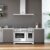 Compõe Conjuntos: com os demais produtos da linha Bertazzoni Master Series equipados com componentes banhados em níquel como os fogões e a lava-louças.
