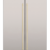 Refrigerador de piso e de embutir Tecno Professional DUO 660 P com 122 cm em inox escovado.