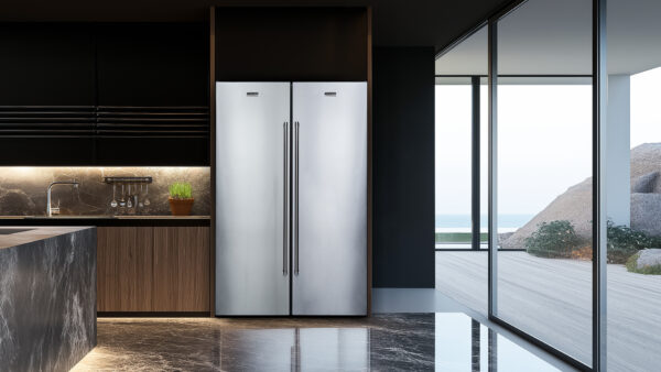 Aplicação de Piso ou Embutido: proporciona uma refinada integração com seu projeto de cozinha sem frestas de ventilação ao ser aplicado em um nicho.