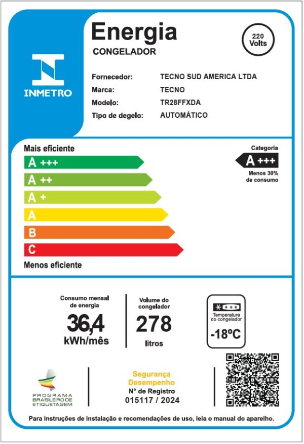 Etiqueta Nacional de Conservação de Energia.