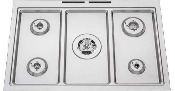Mesa em Aço Inox 304 BA 18/10: de altíssima qualidade, não sofre alteração de cor, com soldas a laser, totalmente selada e com cantos arredondados.