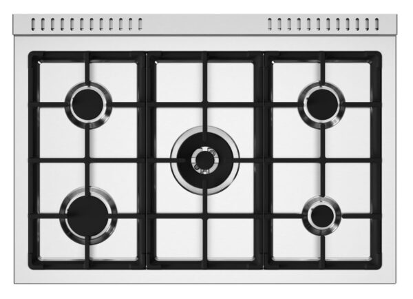 Queimadores Profissionais Sabaf High Efficience: oferecem uma grande amplitude entre as potências máxima e mínima de chama, calor na medida certa para todos os tipos e tamanhos de receitas. Fabricados em alumínio maciço para longa durabilidade com alta eficiência na transmissão de calor em 4 diferentes tamanhos.