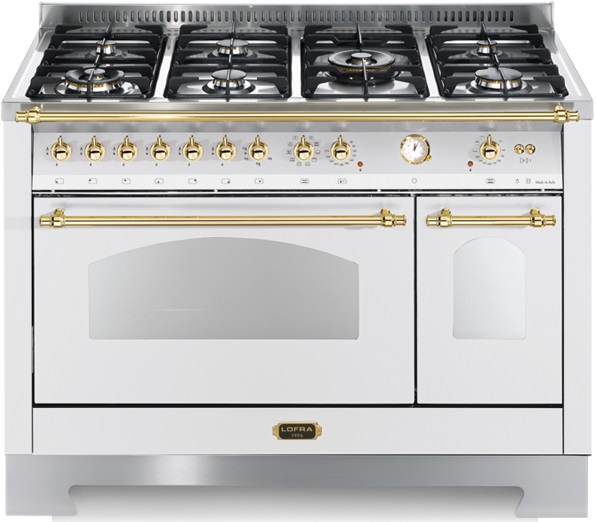 Fogão LOFRA Dolcevita RBPD126 MFT +E2 de 120 cm na cor branco perolizado.