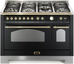 Fogão LOFRA Dolcevita RNMD126+E2 preto fosco de 120 cm na cor preto fosco.