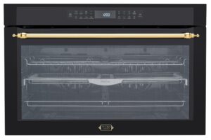 Forno Tecno Vintage TO138 EXDNMV2 com Airfry na cor preto fosco.