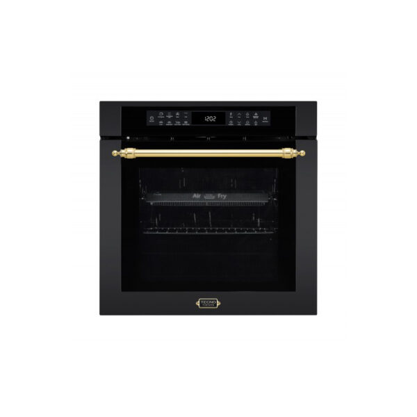 Forno Tecno Vintage TO73 EXDBNM V2 com AirFry na cor preto fosco.