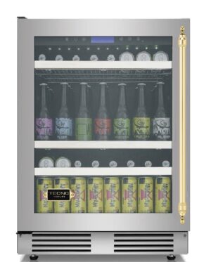 Cervejeira Tecno Vintage TR14CVDC V2 de 60 cm em inox escovado.