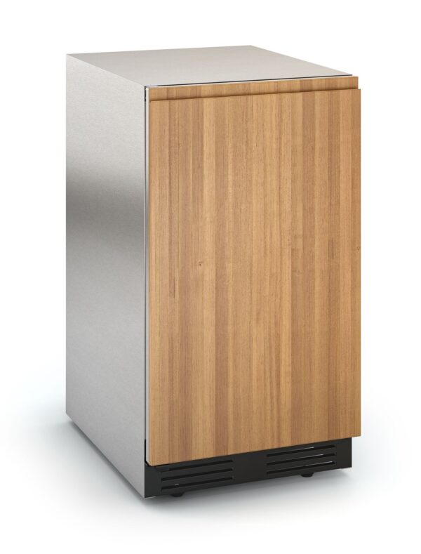 Gabinete em Aço Inox 304 Escovado: com proteção anti-manchas que recobre o icemaker proporcionando um refinado acabamento de longa durabilidade.