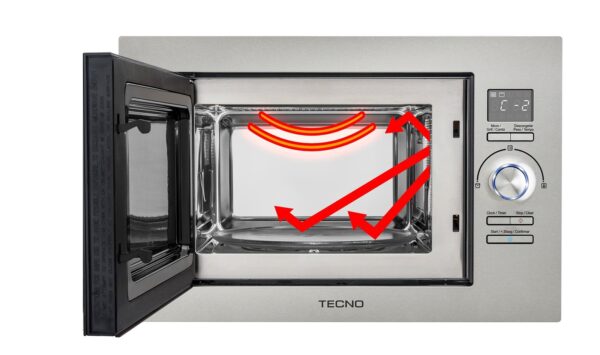 micro-ondas_combinado_tecno_tm25ex_-_combina_o.jpg Forno Micro-ondas Combinado: usa de forma simultânea o grill radiante e as micro-ondas para reduzir em até 3 X o tempo de preparo de suculentas carnes grelhadas e crocantes massas gratinadas.