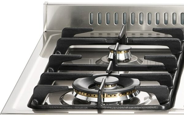 Queimador Dual Flame de 3.900 W: posicionado no lado esquerdo da mesa é ideal para cozimentos ultra rápidos. Extremamente potente proporciona cozimento uniforme do centro até as bordas das panelas.