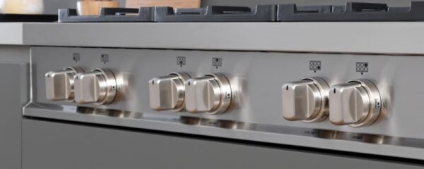 Painel de Controle Frontal: embutido embaixo da mesa para proteger os manípulos de resíduos ao preparar alimentos.