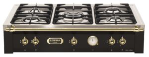 rangetop_lofra_trnm96_5_site_fit.jpg Rangetop LOFRA Dolcevita TRNM96/5 preto fosco com 90 cm de largura.