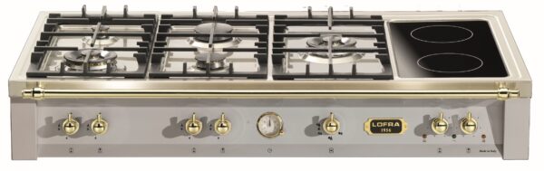 Design Vintage by LOFRA: todo em inox escovado com detalhes em latão polido, uma combinação única de robustez, elegância e tecnologia para os chefs mais exigentes.