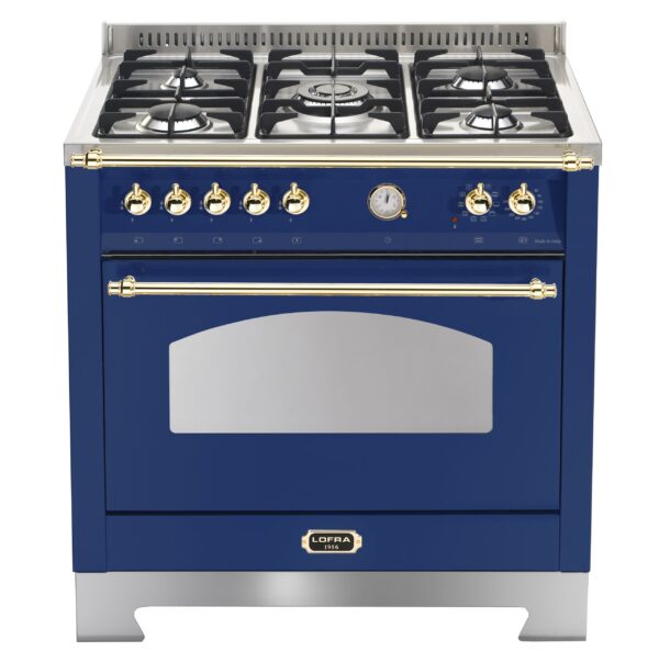 Fogão LOFRA Dolcevita RBLG96MFT/CI de 90 cm na cor azul.