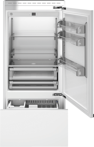 Refrigerador com Portas para Revestir de Embutir Bertazzoni Heritage HER REF905 BBRPTT com puxadores Heritage.