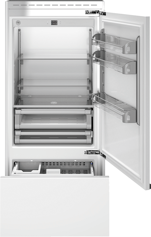 ref905bbrptt.png Refrigerador com Portas para Revestir de Embutir Bertazzoni Heritage HER REF905 BBRPTT com puxadores Heritage.