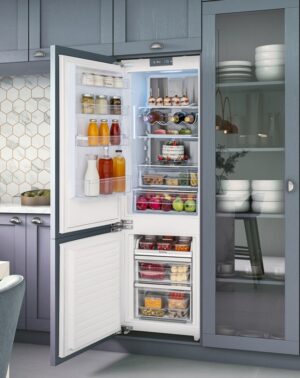 refrigerador_para_revestir_tecno_tr26_brdb_aberto_capa.jpg Refrigerador para revestir de embutir TECNO TR26 BRDB.