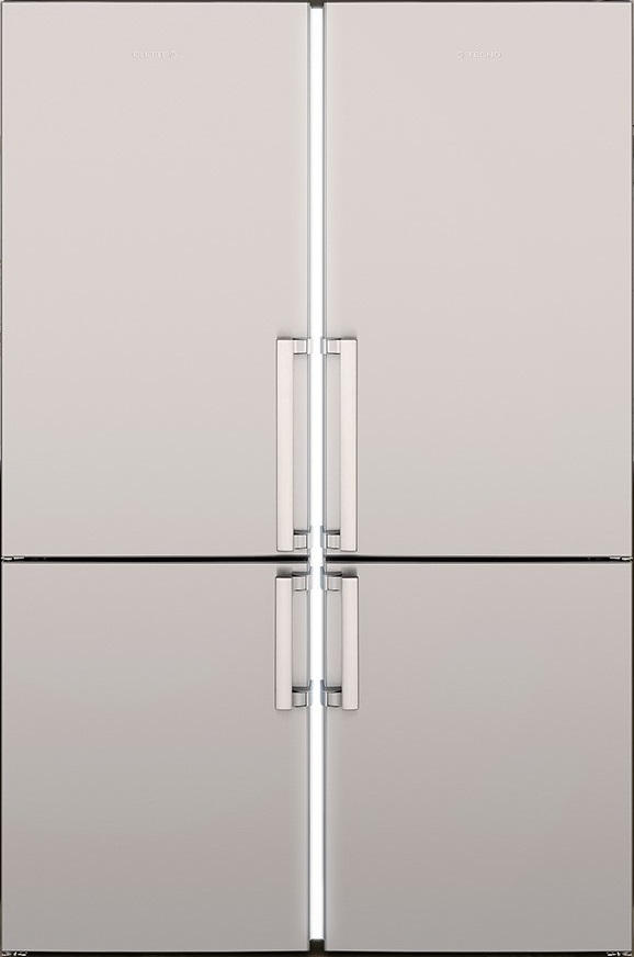 Barra de LED no Kit de União: cria um sofisticado ambiente em sua cozinha e pode ser acionada de forma independente do refrigerador. Acessório opcional vendido separadamente.