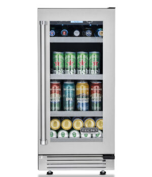 Cervejeira Tecno Professional TR08CVDA de 38 cm em inox escovado.