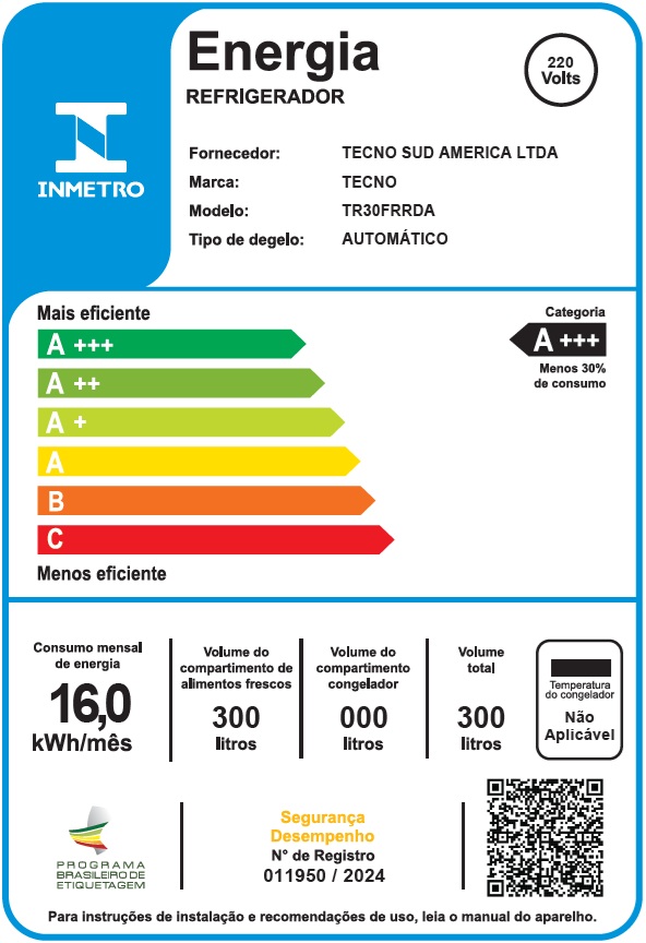 Etiqueta Nacional de Conservação de Energia.