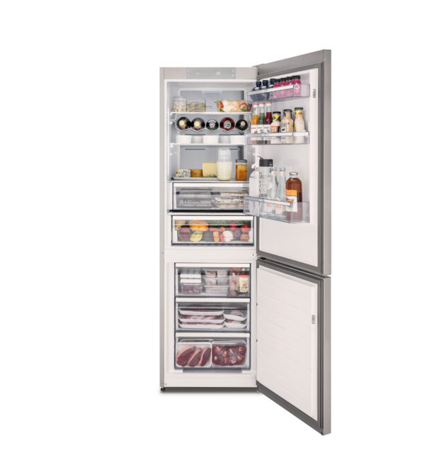 2 Sistemas de Refrigeração Independentes: refrigerador e freezer funcionam de forma independente, evitando que o ar seco do freezer resseque e danifique os alimentos do refrigerador. Evita também a transferência de odores do freezer para o refrigerador.