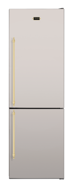 Refrigerador de piso e de embutir Tecno Vintage TR32 BXDC V2 com capacidade de 324 l.