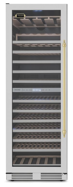 Adega Tecno Vintage TR43AVDH V2 de 60 cm em inox escovado.