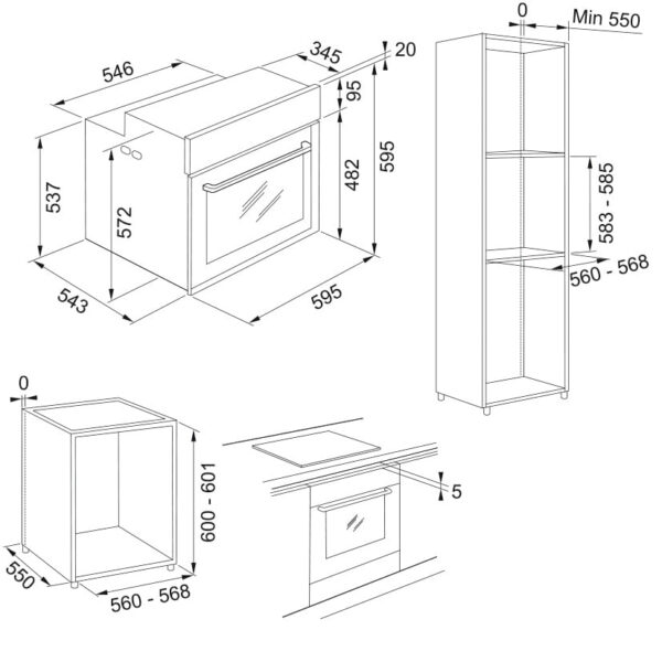 Forno Elétrico de Embutir Mythos FMY 99 73L - 220V