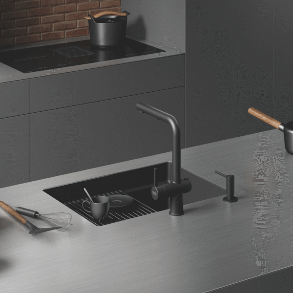 Misturador Monocomando Maris Franke Active Twist Black Matte