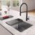Misturador Monocomando de mesa Icon Semi-Pro Black Matte