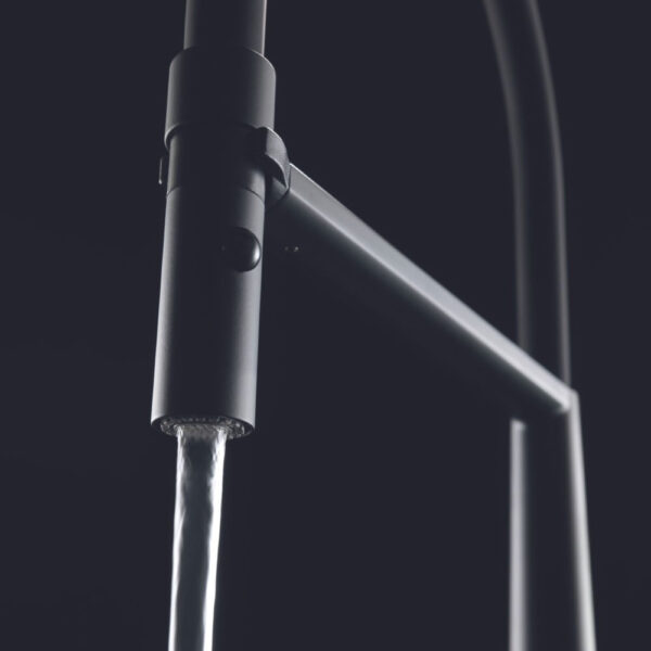 Misturador Monocomando de mesa Icon Semi-Pro Black Matte