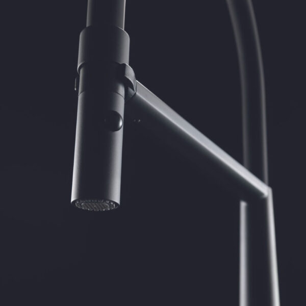 Misturador Monocomando de mesa Icon Semi-Pro Black Matte