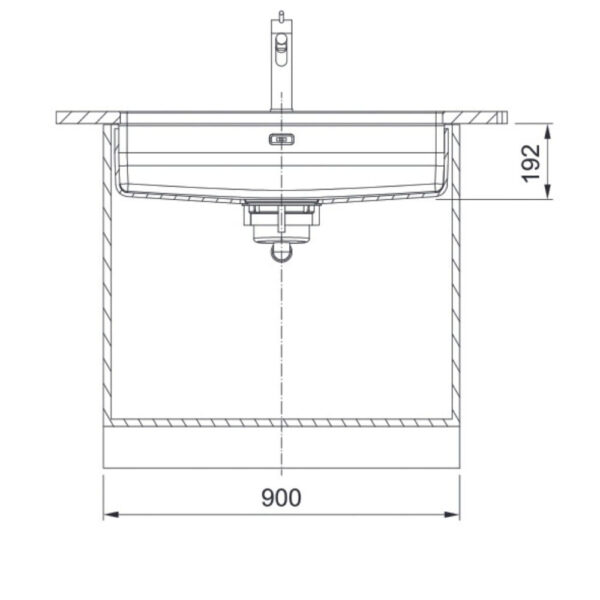Cuba de embutir em aço inox Maris Quiet MQX 110-82 82x42cm com acessórios